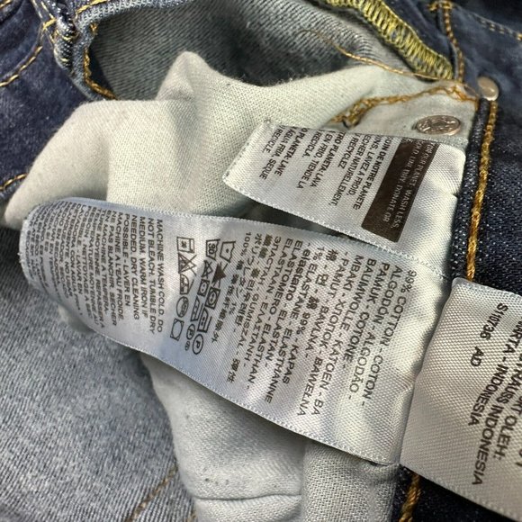 Levi's 514 Mens Jeans Size 36x32 Regular Straight Mid Rise Actual Size (34x32) - Picture 7 of 11